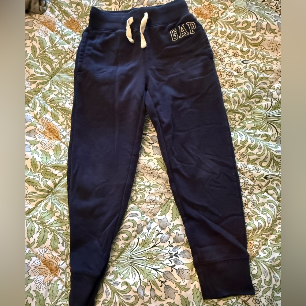 GAP Kids Navy drawstring Sweatpants with Logo